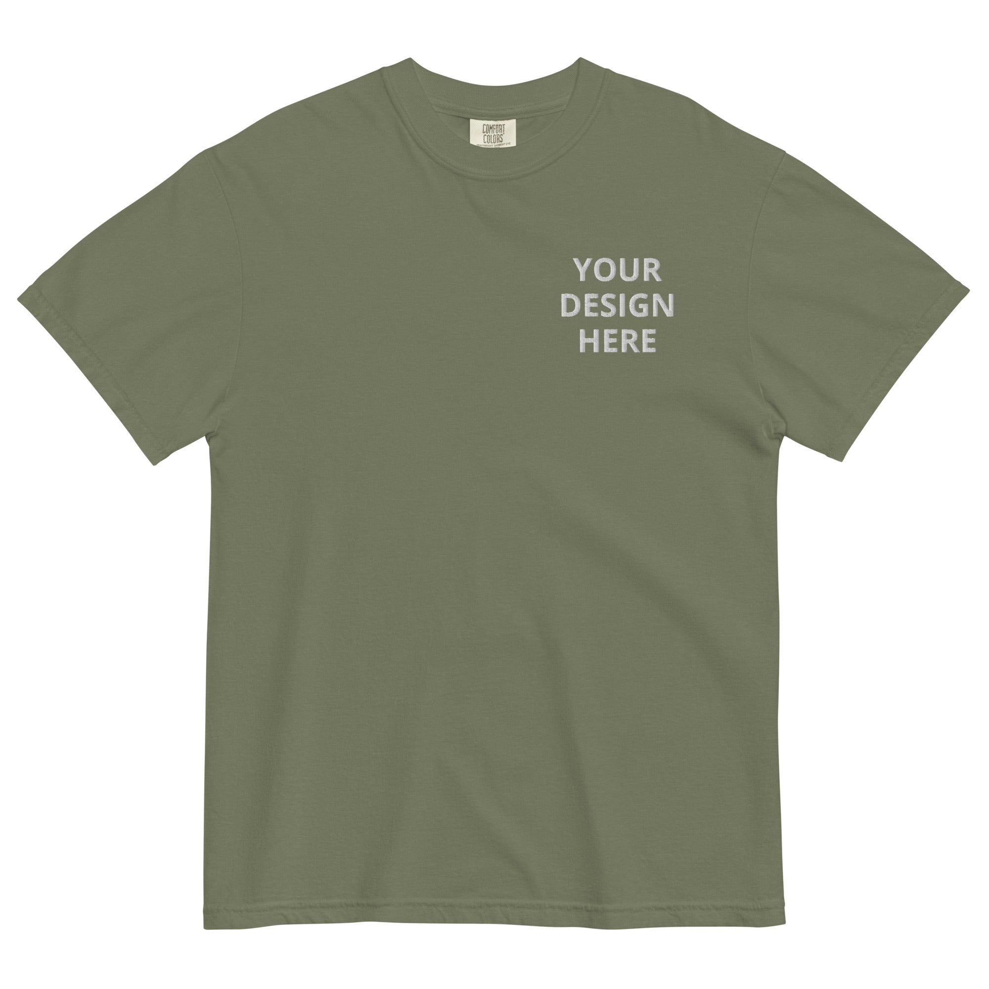 CUSTOM EMBROIDERED COMFORT COLORS T-SHIRT