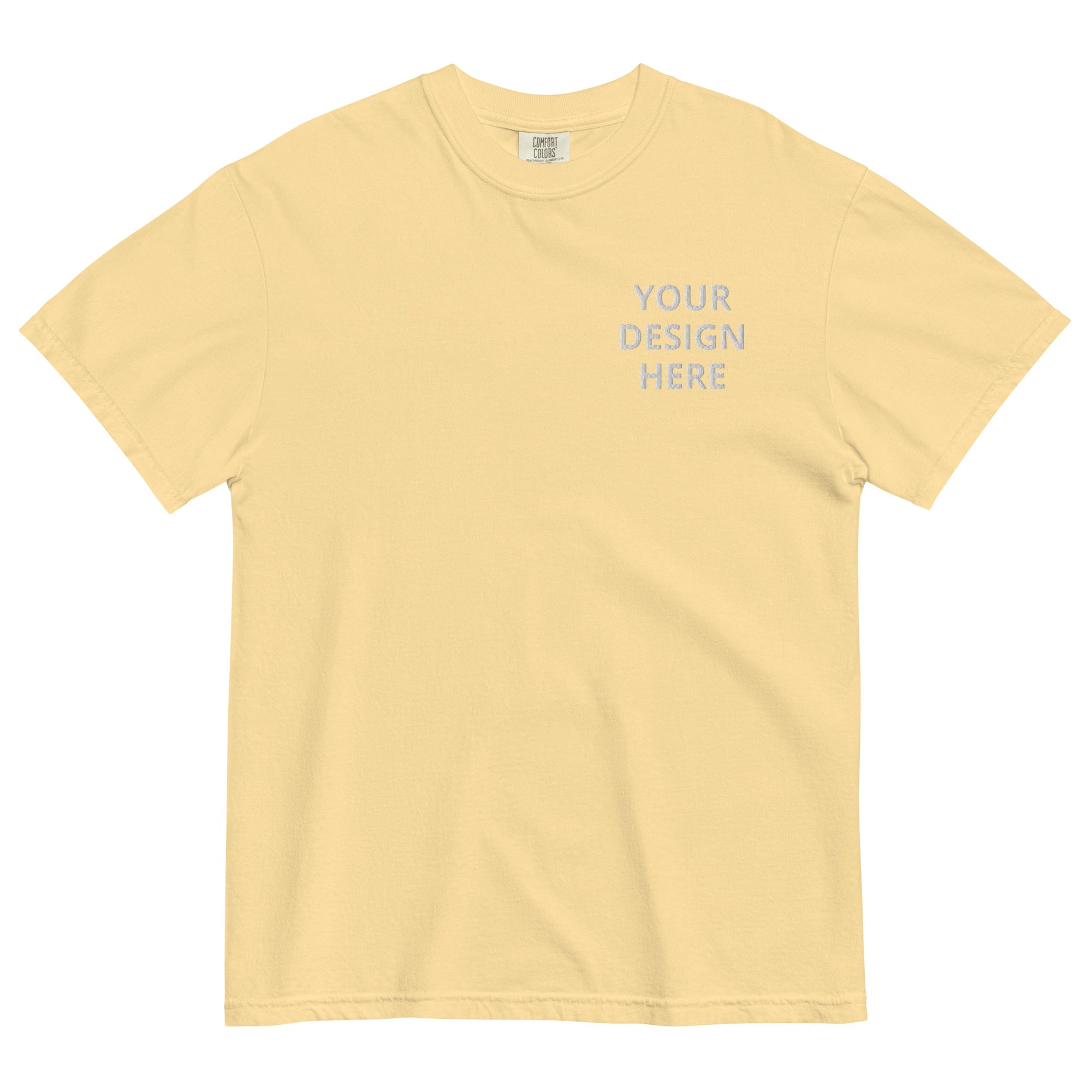 CUSTOM EMBROIDERED COMFORT COLORS T-SHIRT