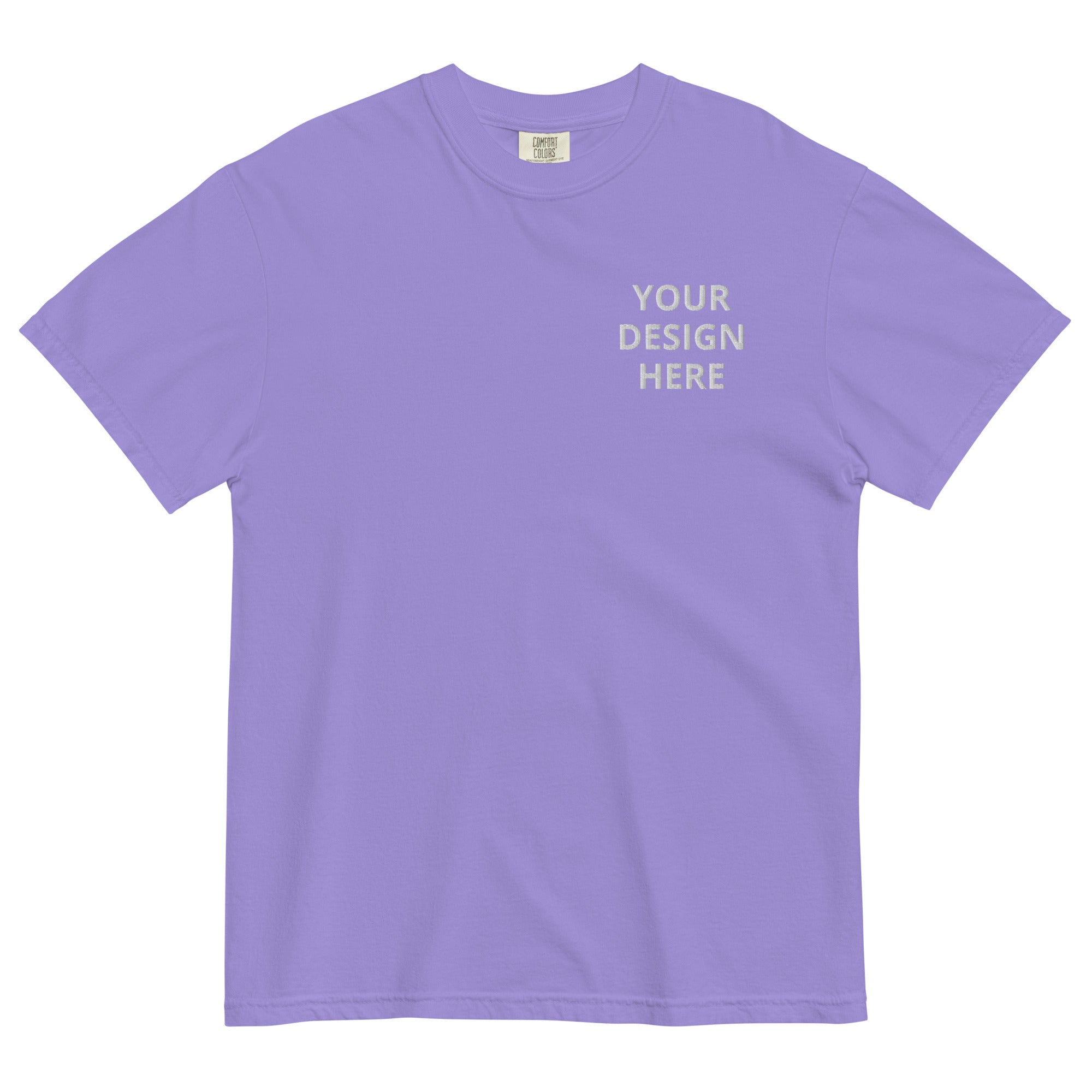CUSTOM EMBROIDERED COMFORT COLORS T-SHIRT