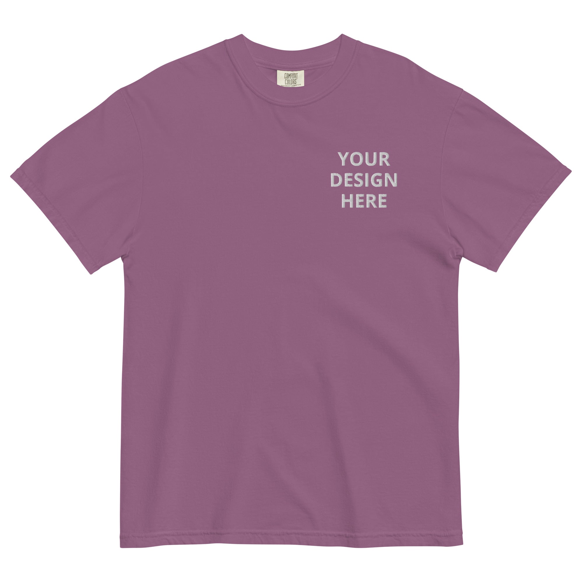 CUSTOM EMBROIDERED COMFORT COLORS T-SHIRT