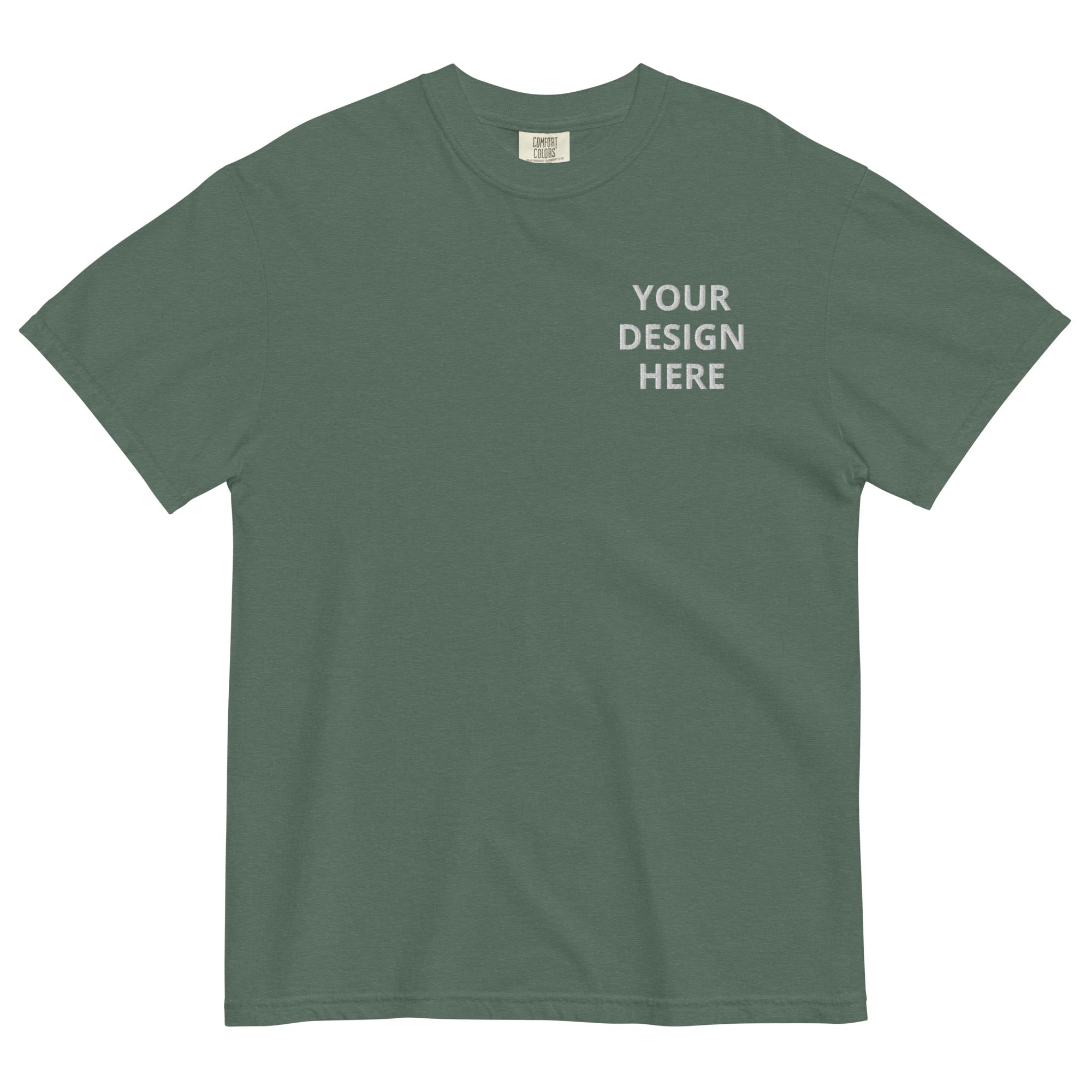 CUSTOM EMBROIDERED COMFORT COLORS T-SHIRT