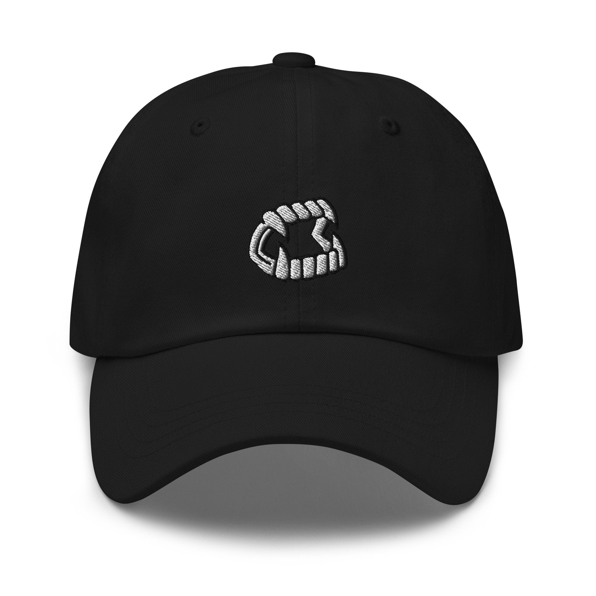 Vampire Teeth Embroidered Dad Hat
